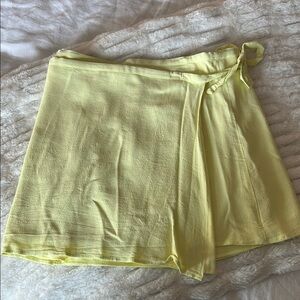Yellow Wrap Skirt